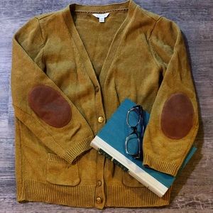 🌻Green Elbow Patch Cardigan🌻